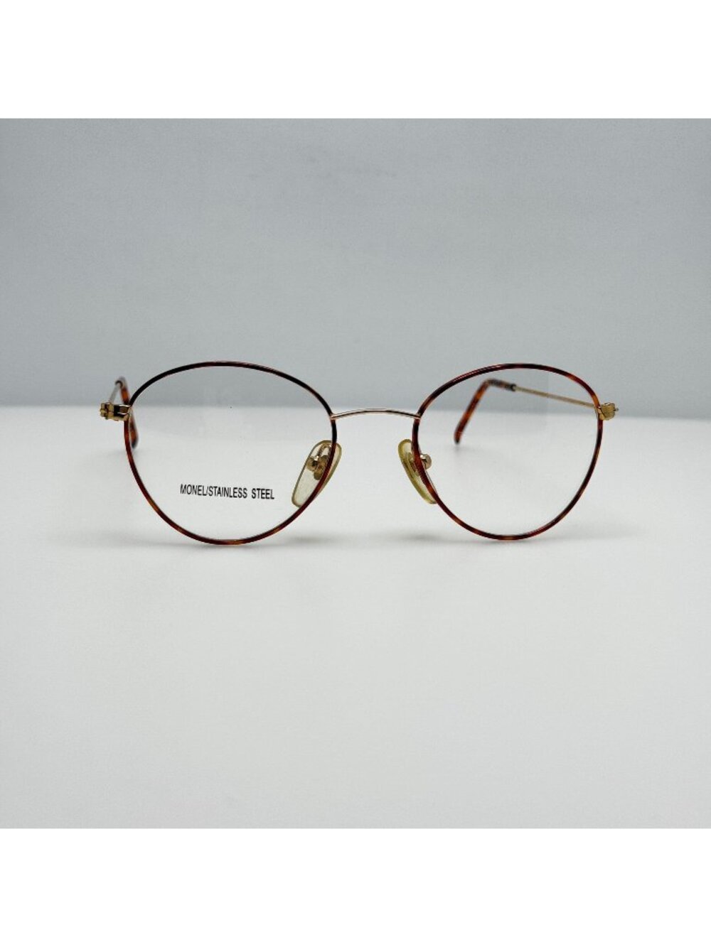 Unbranded FM-806 Gold Amber Eyeglasses Eye Glasses Frames 46-19-135